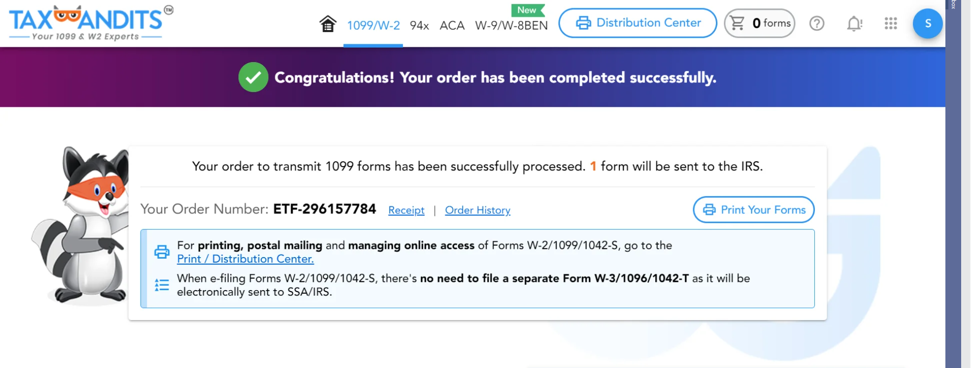 Transmit your Form 1099-R to the IRS